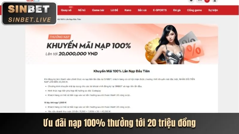 Khuyến mãi nạp tiền 56win